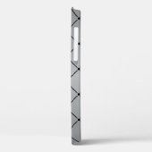 Metallic grijs achtergrond Case-Mate iPhone case (Achterkant / Links)