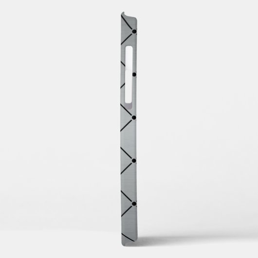 Metallic grijs achtergrond Case-Mate iPhone case (Achterkant / Links)