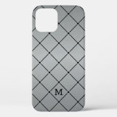 Metallic grijs achtergrond Case-Mate iPhone case (Achterkant)