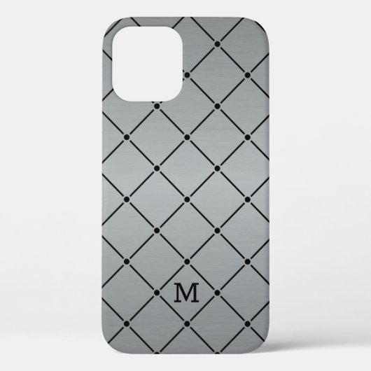 Metallic grijs achtergrond Case-Mate iPhone case (Achterkant)