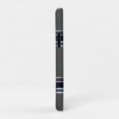 Metallic grijs industrieel geometrisch ontwerp Case-Mate iPhone case (Achterkant/rechts)