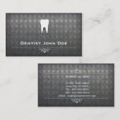 metallic grijs tandarts visitekaartje voor tandhee (Voorkant / Achterkant)