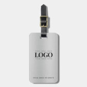 Metallic Grijs Uw BedrijfsDouane van de Logo van h Bagagelabel (Voorkant verticaal)