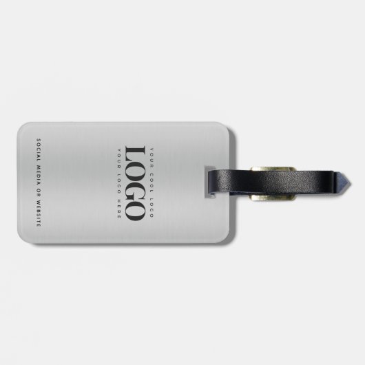 Metallic Grijs Uw BedrijfsDouane van de Logo van h Bagagelabel (Achterkant horizontaal)