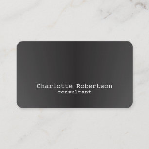 Metallic grijze vlek Creative Modern Consultant Visitekaartje