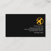 Metallic grill Grey Wereldbol Logistics Visitekaartje (Achterkant)