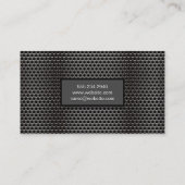 Metallic grill Pattern Visitekaartje (Achterkant)
