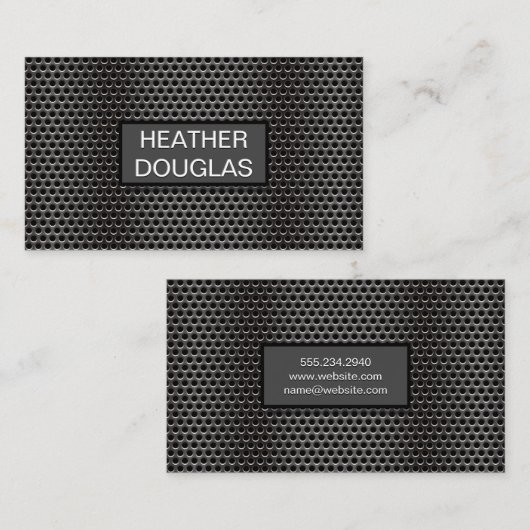Metallic grill Pattern Visitekaartje (Voorkant / Achterkant)