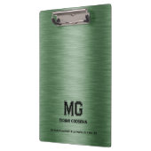 Metallic groene textuur aangepaste zwarte tekst klembord (Links)