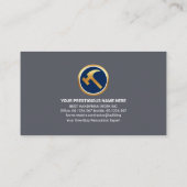 Metallic Handyman Tools Lijst Visitekaartje (Achterkant)