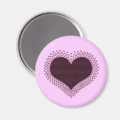 Metallic hartwals Magnet, Paars Magneet (Voorkant / Achterkant)