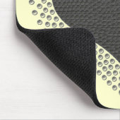 Metallic Heart Mousepad, grijs Muismat (Hoek)