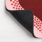 Metallic Heart Mousepad, rood Muismat (Hoek)