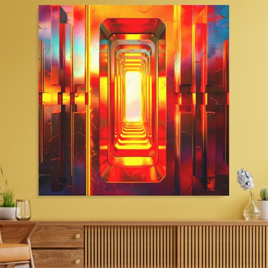 Metallic hemellucht canvas afdruk (Insitu (Woonkamer))