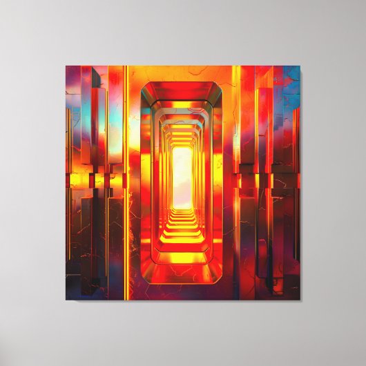 Metallic hemellucht canvas afdruk (Voorkant)