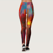 Metallic hemellucht leggings (Achterkant)