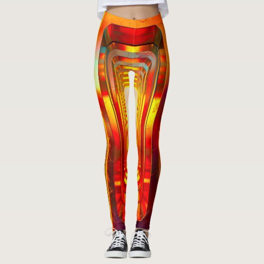 Metallic hemellucht leggings (Voorkant)