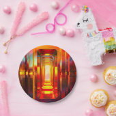 Metallic hemellucht papieren bordje (Feest)