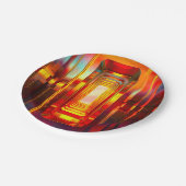 Metallic hemellucht papieren bordje (Gekanteld)