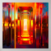 Metallic hemellucht poster (Voorkant)