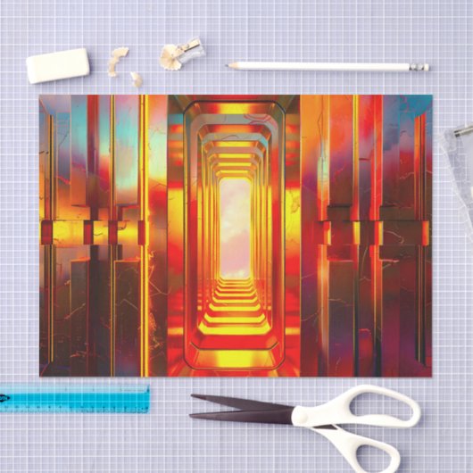 Metallic hemellucht tissuepapier (Craft)