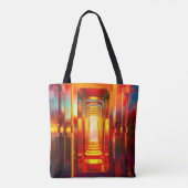 Metallic hemellucht tote bag (Achterkant)