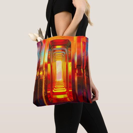 Metallic hemellucht tote bag (Dichtbij)