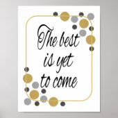 Metallic het beste is nog niet bereikt poster (Voorkant)