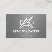 Metallic Home Renovation Structural Contractor Visitekaartje (Voorkant)