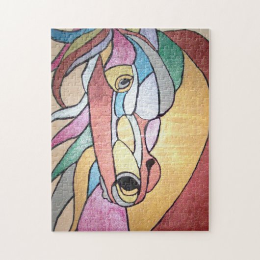 Metallic Horse Puzzle Legpuzzel (Verticaal)
