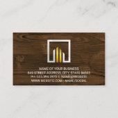 Metallic | Hout | timmerwerk Visitekaartje (Achterkant)