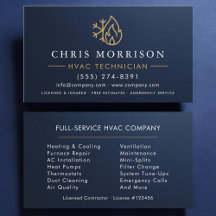 Metallic HVAC Navy Blue Gold Modern