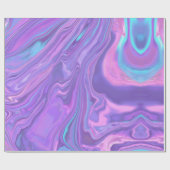 Metallic Iridescent Rainbow Pink Aqua Purple Cadeaupapier (Vlak)