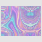 Metallic Iridescent Rainbow Pink Aqua Purple Tissuepapier (Voorkant)