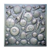 Metallic Iridescent Seashells ID1223 Tegeltje (Voorkant)