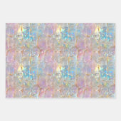 Metallic iriserende regenboog holografische Girly Inpakpapier Vel (Voorkant 2)
