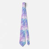 Metallic iriserende strandparel glitter shimmer stropdas (Voorkant)