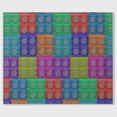 Metallic joker wrapping Paper Cadeaupapier (Vlak)