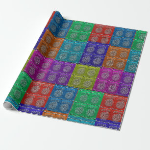Metallic joker wrapping Paper Cadeaupapier