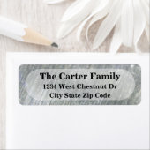 Metallic kantoor-adresretourlabel etiket (Insitu)