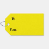 Metallic kerstcollage cadeaulabel (Achterkant Horizontaal)