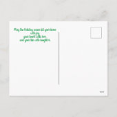 Metallic kerstcollage feestdagenkaart (Achterkant)