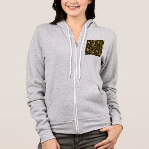 Metallic kerstcollage hoodie