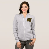 Metallic kerstcollage hoodie (Voorkant volledig)