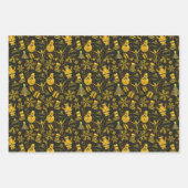 Metallic kerstcollage inpakpapier vel (Voorkant 3)