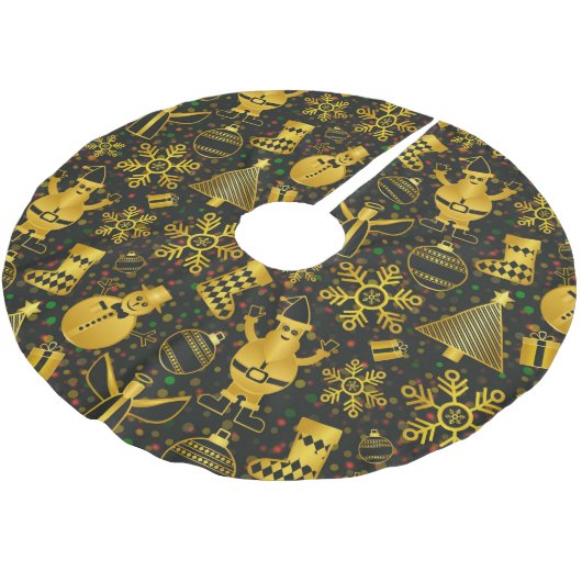 Metallic kerstcollage kerstboom rok (Gekanteld)