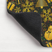 Metallic kerstcollage muismat (Hoek)