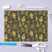 Metallic kerstcollage tissuepapier (Craft)