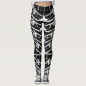 Metallic kettingpatroon leggings (Voorkant)