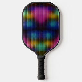 Metallic kleurenlijnen ontwerp pickleball paddle